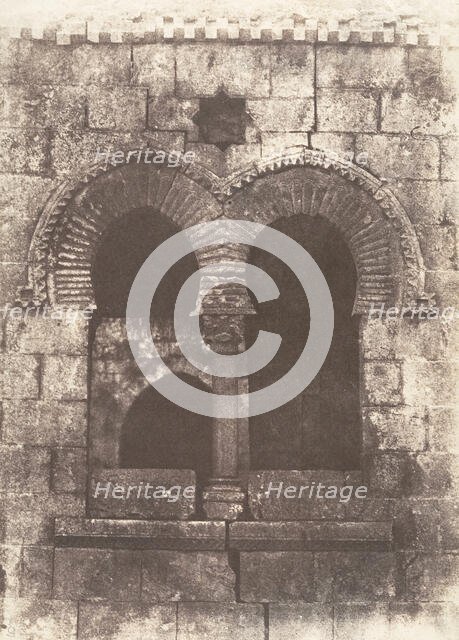 Jérusalem, Escalier arabe de Sainte-Marie-la-Grande, Détails de la partie supérieure, 1854. Creator: Auguste Salzmann.