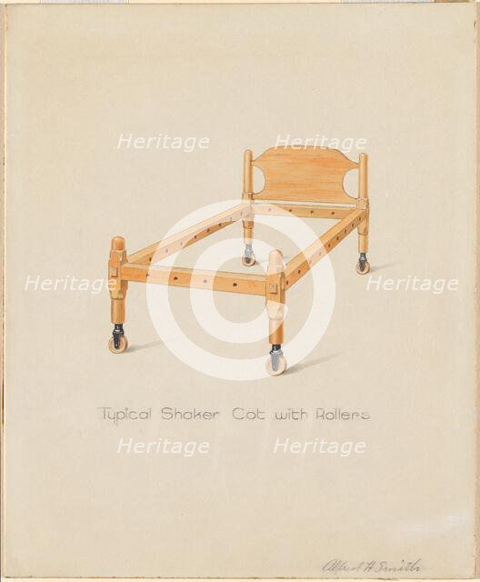Shaker Cot, c. 1937. Creator: Alfred H. Smith.