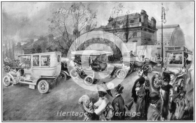 The Motor Show at Olympia, London, 1905. Artist: Unknown