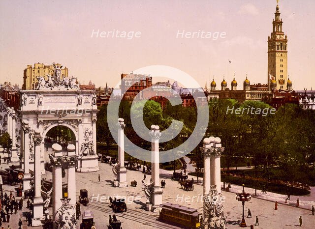 The Naval Arch at Madison Square, New York City, ca 1900. Creator: Unknown.