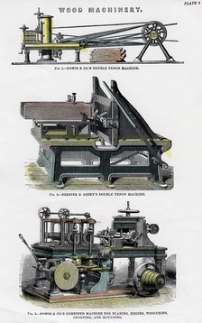 Wood machinery, 19th century. Artist: Unknown