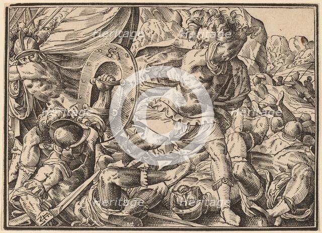 Christ Tells His Disciples of the Last Judgment, published 1630. Creator: Christoph Maurer.