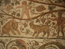 Mosaic, El Jem Museum, El Djem, Tunisia, 2009. Creator: Amanda Waite.