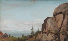 Norwegian Landscape with Rocks in the Foreground, 1830. Creator: Martinus Rorbye.