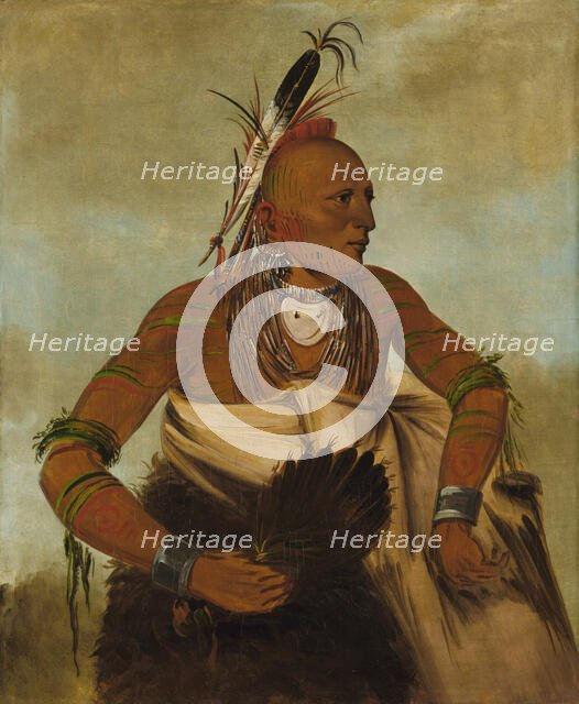 Wa-ho-béck-ee, a Handsome Brave, 1834. Creator: George Catlin.