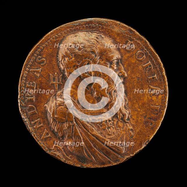 Andrea Doria, 1466-1560, Genoese Admiral [obverse], 1541. Creator: Leone Leoni.