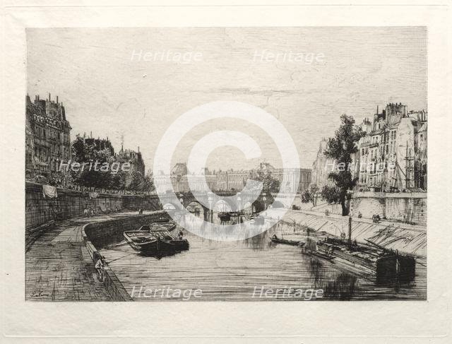 Vue prise du Pont S. Michel. Creator: Maxime Lalanne (French, 1827-1886).