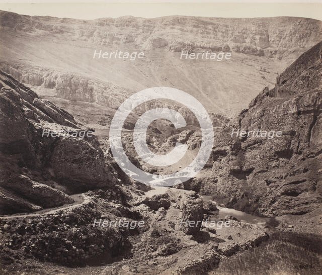 The Glen of Barada, 1862. Creator: Francis Bedford.