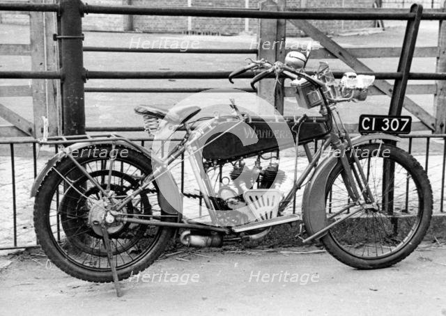 1912 Wanderer motorcycle. Creator: Unknown.