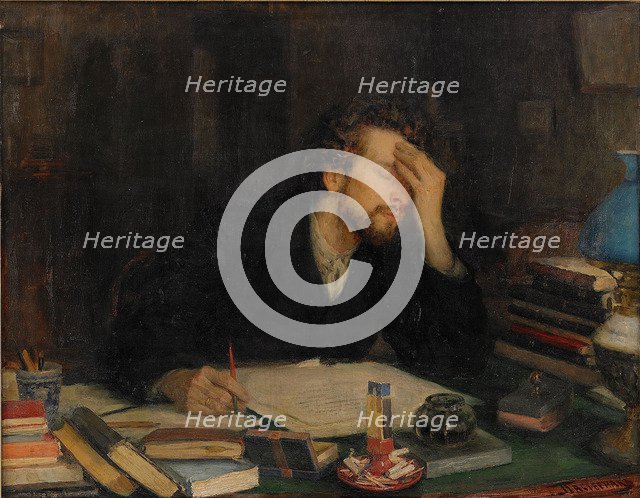 The Torments of Creative Work. Artist: Pasternak, Leonid Osipovich (1862-1945)