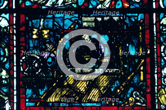 Stained glass, Chartres Cathedral, Chartres, France. Artist: Unknown