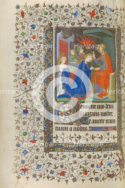 The Coronation of the Virgin; Book of Hours, about 1415-1420. Creators: Boucicaut Master, Workshop of the Boucicaut Master.