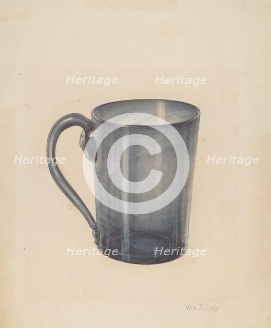 Mug, c. 1940. Creator: Van Silvay.