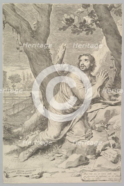 St. Augustine, 1660. Creator: Claude Mellan.