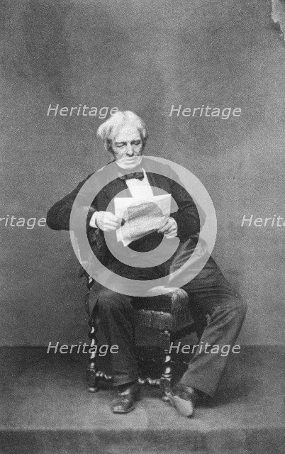 Michael Faraday, British physicist and chemist, c1850-1867. Artist: Unknown