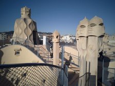 Rooftop of La Pedrera, Barcelona, Spain, 2020. Creator: Ethel Davies.