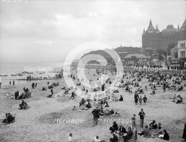 Wallesey beach at New Brighton, Wirral, Merseyside, 1933. Artist: Unknown