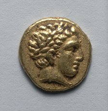 Stater: Head of Apollo (obverse), 359-336 BC. Creator: Unknown.