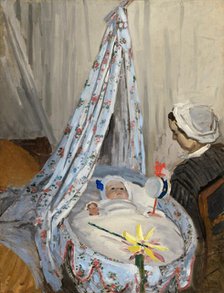 The Cradle - Camille with the Artist's Son Jean, 1867. Creator: Claude Monet.