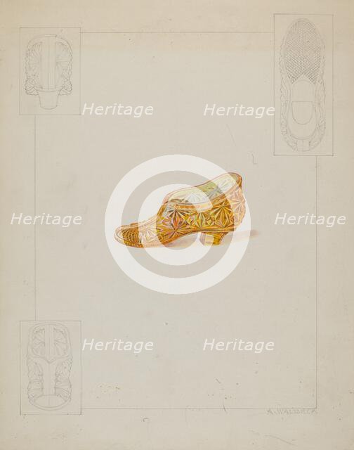 Flower Holder, c. 1936. Creator: Alfred Walbeck.