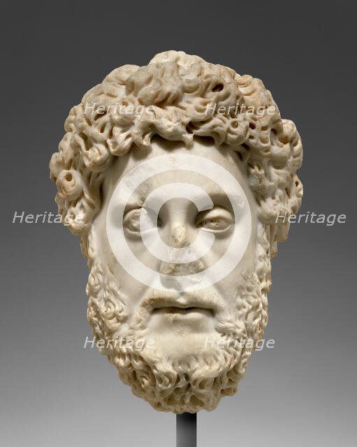 Portrait Head of Commodus, A.D. 182-190. Creator: Unknown.