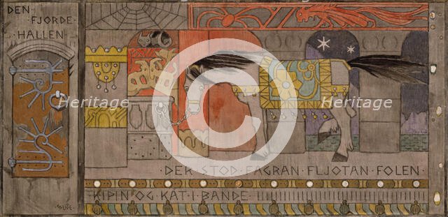 The fourth Hall, probably 1902-1904. Creator: Gerhard Munthe.