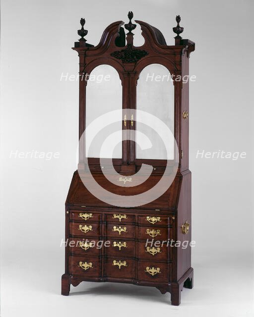 Desk and Bookcase, 1750/70. Creator: Unknown.