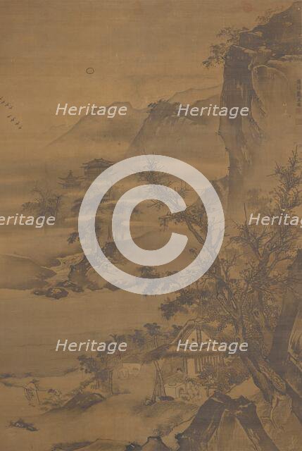 Farmer gardening, c1410-1460. Creator: Dai Jin.