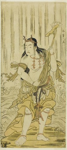 The Actor Sawamura Sojuro III as Kongara Doji in the Play Kitekaeru Nishiki no Wakayaka..., c. 1780. Creator: Shunsho.