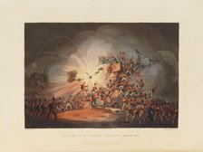 British infantry storm the fortress of Ciudad Rodrigo on January 19, 1812, 1815. Creator: Sutherland, Thomas (1785-1838).