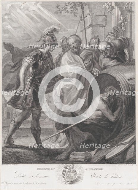 The meeting of Diogenes of Sinope and Alexander the Great, 1784. Creator: Quirin Mark.