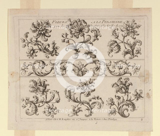 Design for an Embroidered or Woven Textile, France, 17th century. Creator: Unknown.