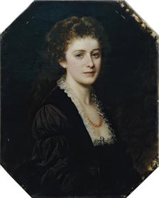 Portrait of a lady, 1875. Creator: Eduard von Engerth.