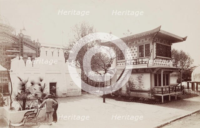 Japanese and Mahometan Houses, Habitations of Man, Universal Exposition, Paris, 1889. Creator: Unknown.