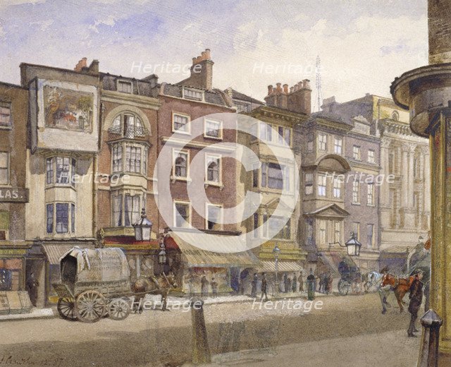 Nos 412-418 Strand, Westminster, London, 1887. Artist: John Crowther