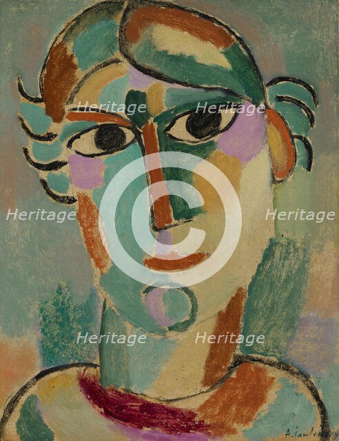 Portrait (Portrait of Toni), c1915. Creator: Javlensky, Alexei, von (1864-1941).