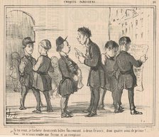 Si tu veux, je t'achète deux cents billes ..., 19th century. Creator: Honore Daumier.