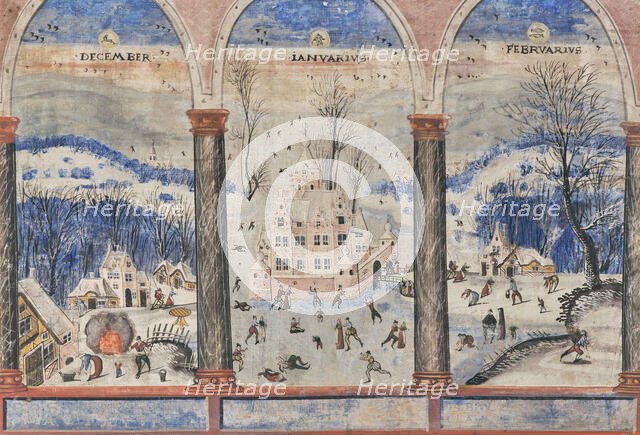 The Four Seasons: Winter months, End of 17th-Early 18th cen. Creator: Anonymous.