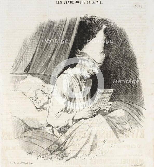 C'est bien aujourd'hui, 28 juillet, Ste. Anne..., 1846. Creator: Honore Daumier.