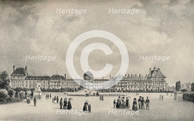 'The Tuileries Palace from the Gardens', 1915. Artist: Unknown.