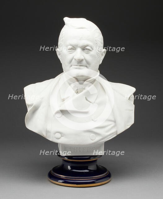 Bust of President Thiers, Sèvres, 1883. Creators: Sèvres Porcelain Manufactory, Albert Ernest Carrier de Belleuse.