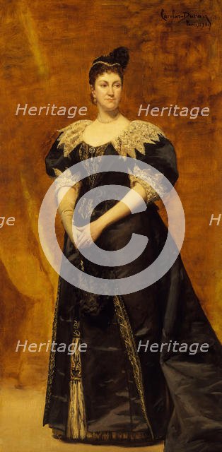 Mrs. William Astor (Caroline Webster Schermerhorn, 1831-1908), 1890. Creator: Charles Emile Auguste Carolus-Duran.