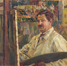 Self-Portrait, 1924. Creator: Gustav Mally.