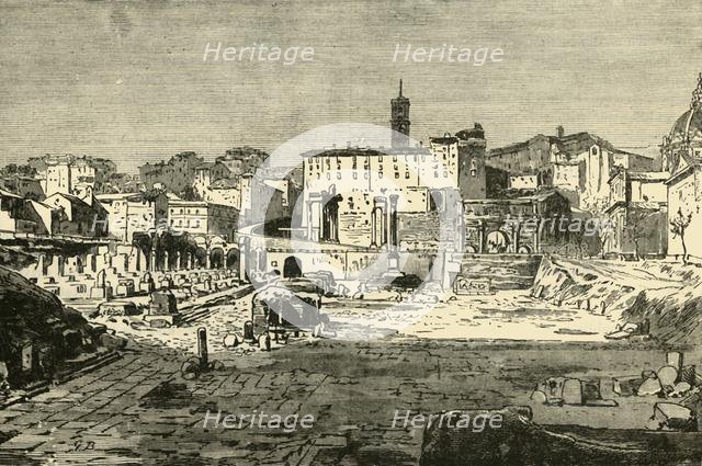 'The Forum at Rome', 1890.   Creator: Unknown.