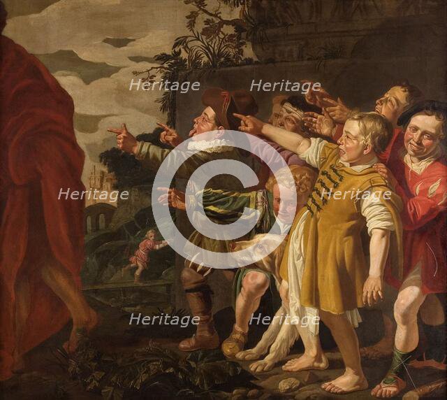 Elisha Mocked by the Little Children, c.1625-c.1630. Creator: Roeloff van Zijl.