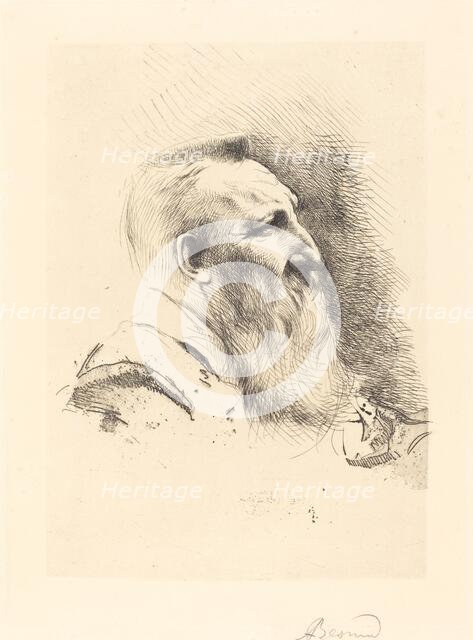 Auguste Rodin, 1900. Creator: Paul Albert Besnard.