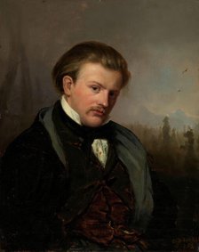 The Norwegian painter G.A. Mordt, 1853. Creator: Carl Henrik Unker.