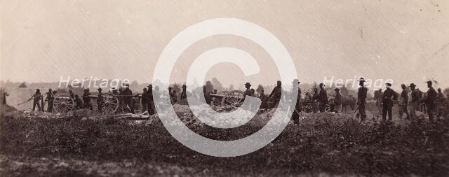 Pennsylvania Light Artillery, Battery B, Petersburg, Virginia, 1864. Creator: Tim O'Sullivan.