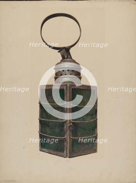 Lantern, c. 1938. Creator: Walter Hochstrasser.