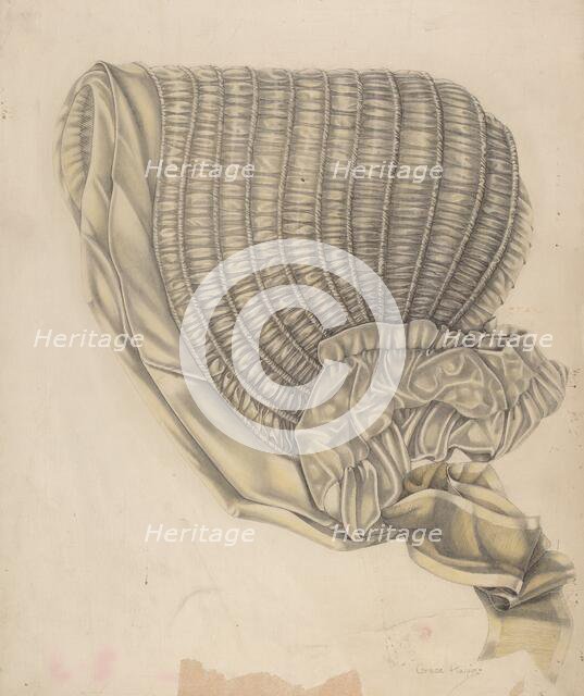 Bonnet, c. 1939. Creator: Grace Halpin.